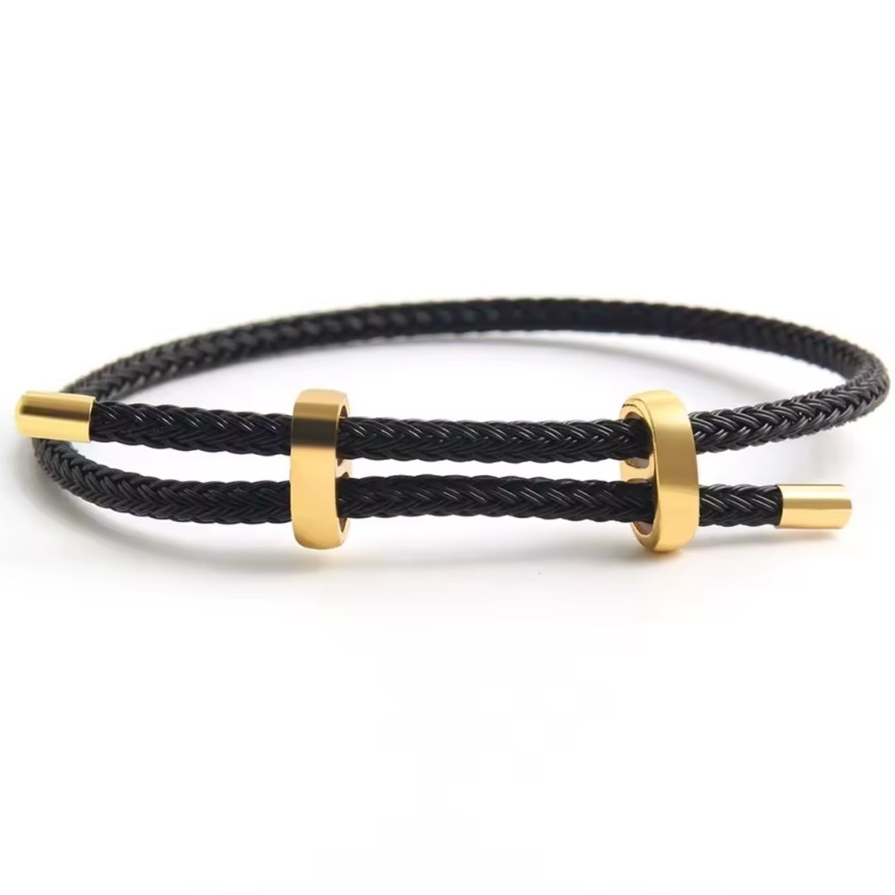 Trendy Black Thread String Bracelet - Picture 3 of 4